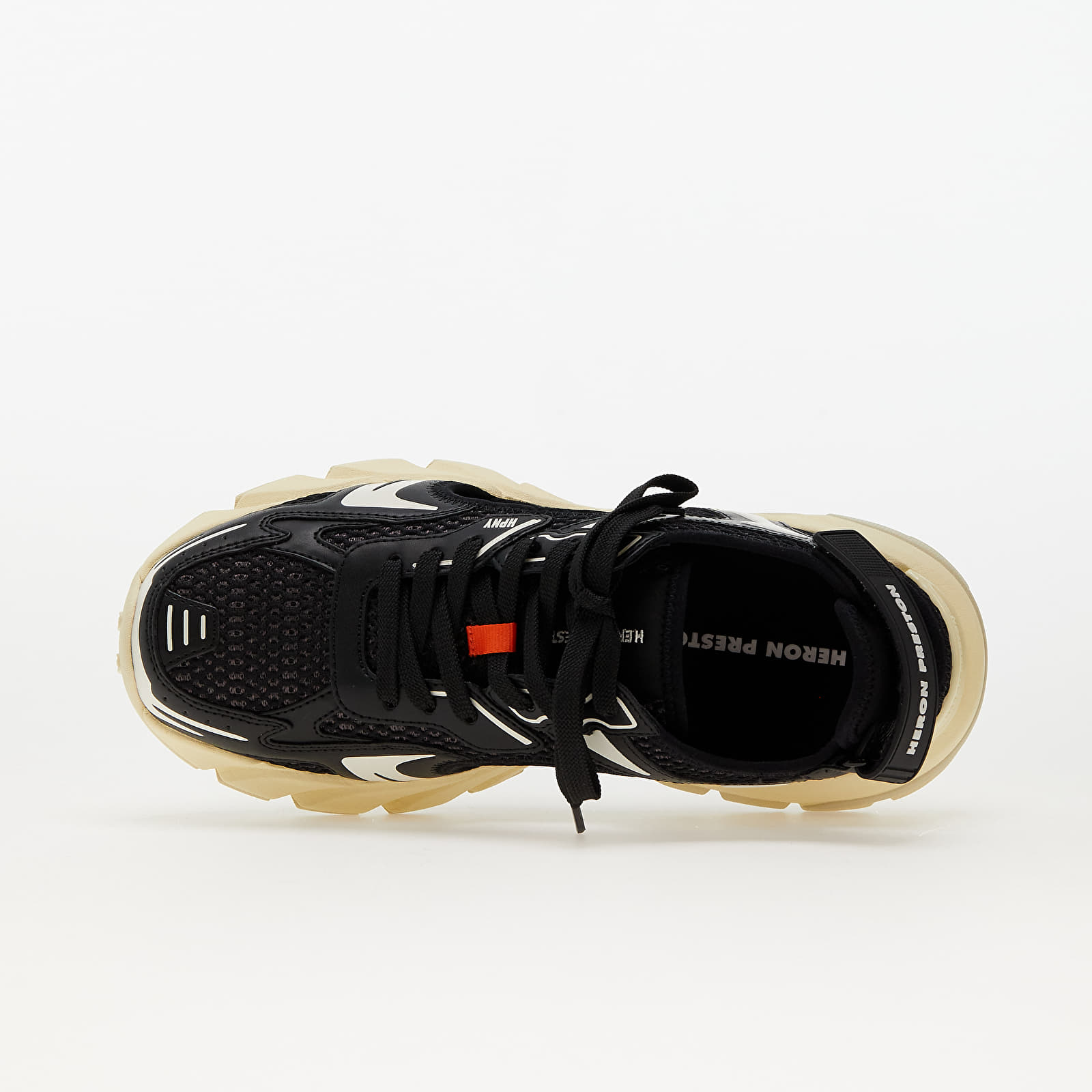 Women's shoes HERON PRESTON Block Stepper Sandal Lea/Mesh Black