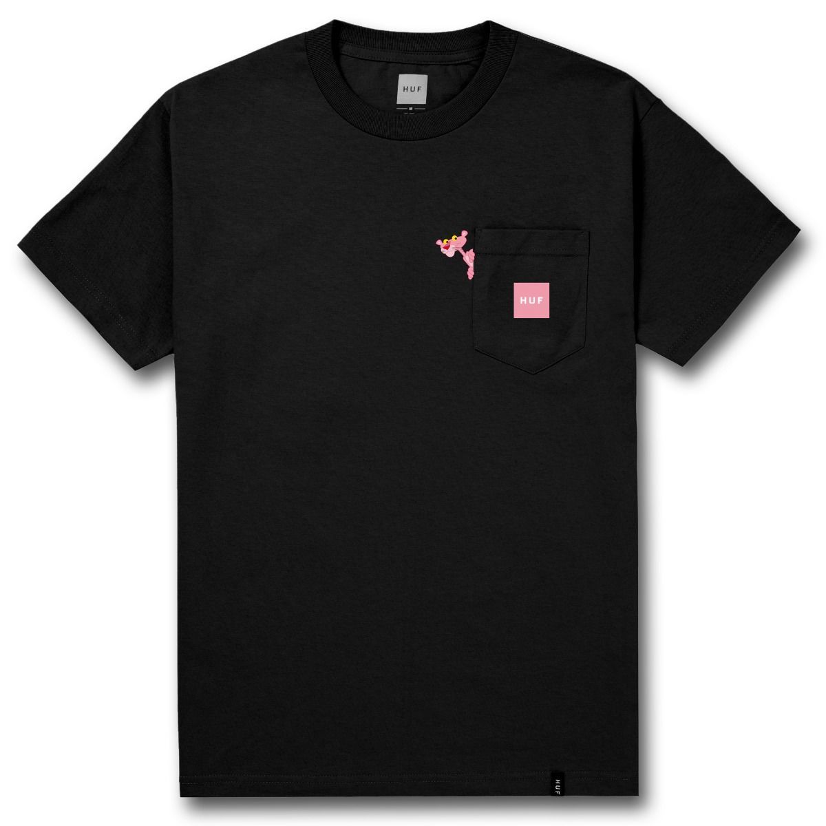 T-Shirts HUF x Pink Panther Pocket Tee Black