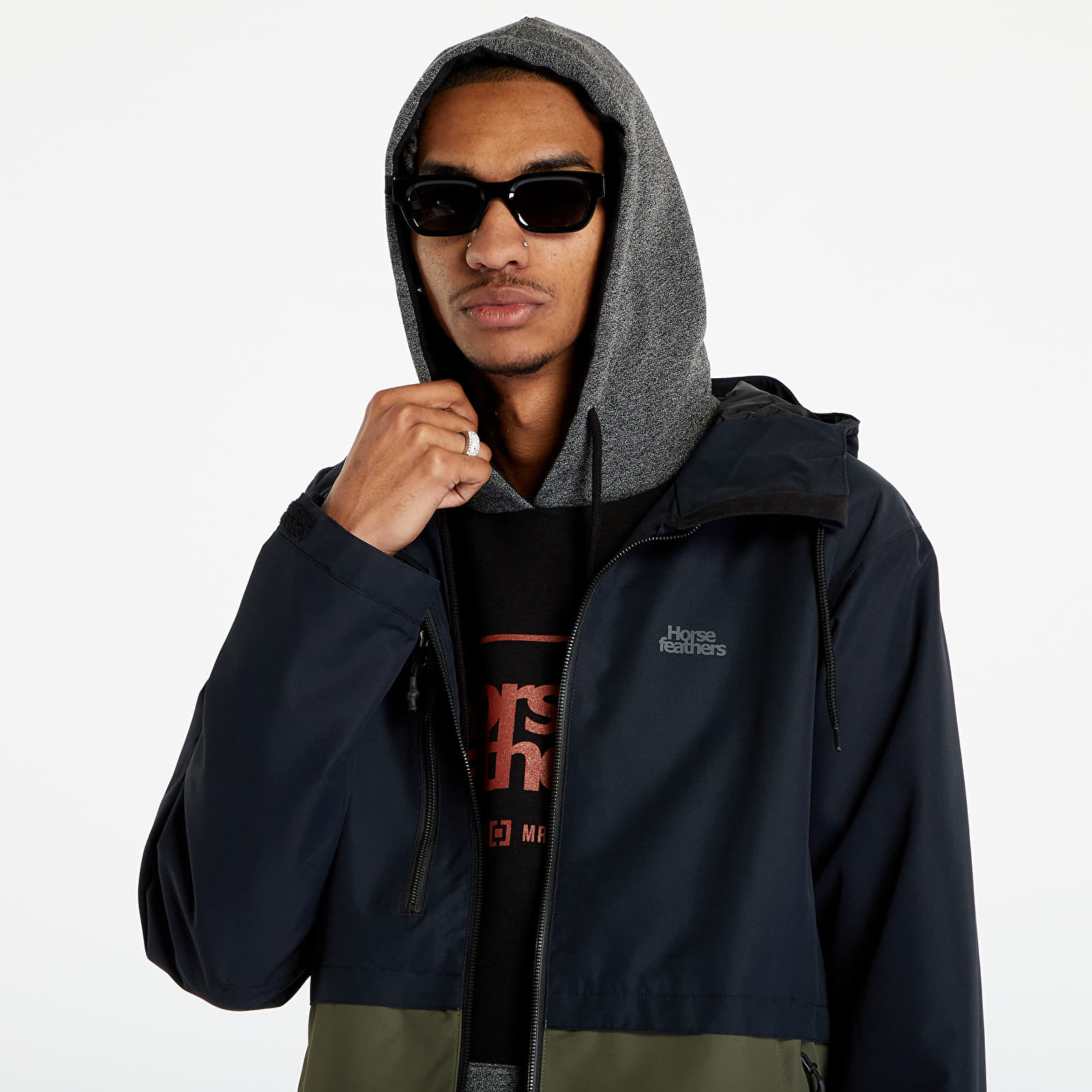 Jacheta Horsefeathers Closter II Jacket Black/ Grape Leaf