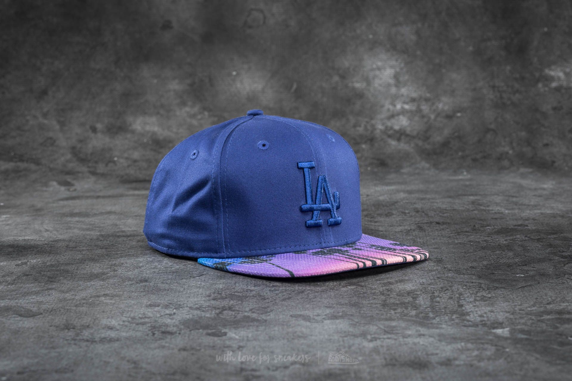 Kšiltovky New Era 9Fifty West Coast Visor Print Los Angeles Dodgers Cap Navy/ Pink