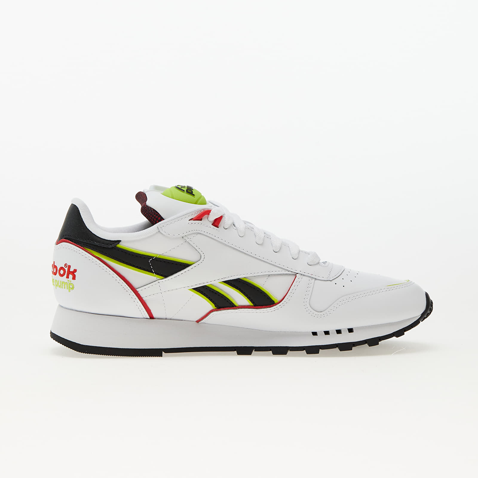 Black and hotsell white reebok pumps