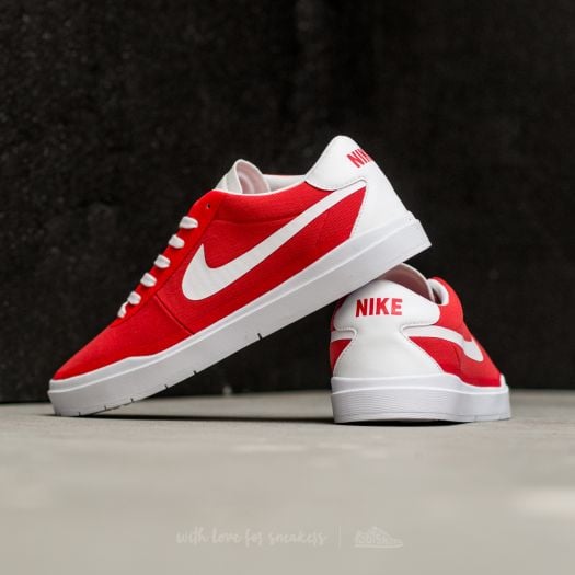 Men s shoes Nike SB Bruin Hyperfeel Canvas Track Red White White White Footshop