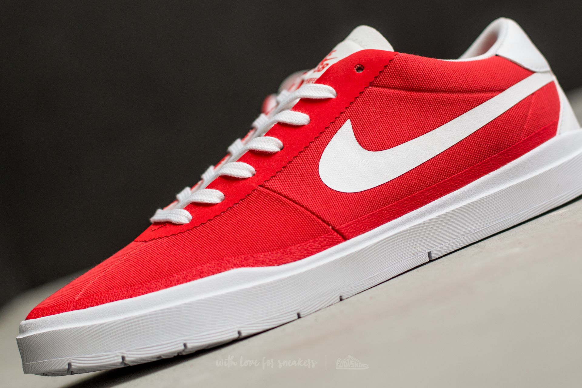 Zapatillas Hombre Nike SB Bruin Hyperfeel Canvas Track Red/ White-White-White