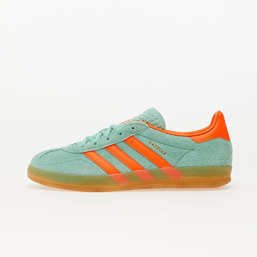 | Footshop Gazelle W Orange/ Solar Women\'s adidas Gum shoes Indoor Pulse Mint/