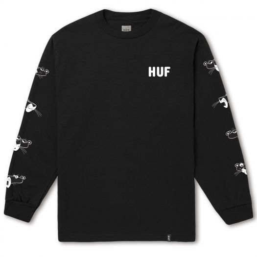 T-shirts HUF x Pink Panther Longsleeve Heads Tee Black (TS75307