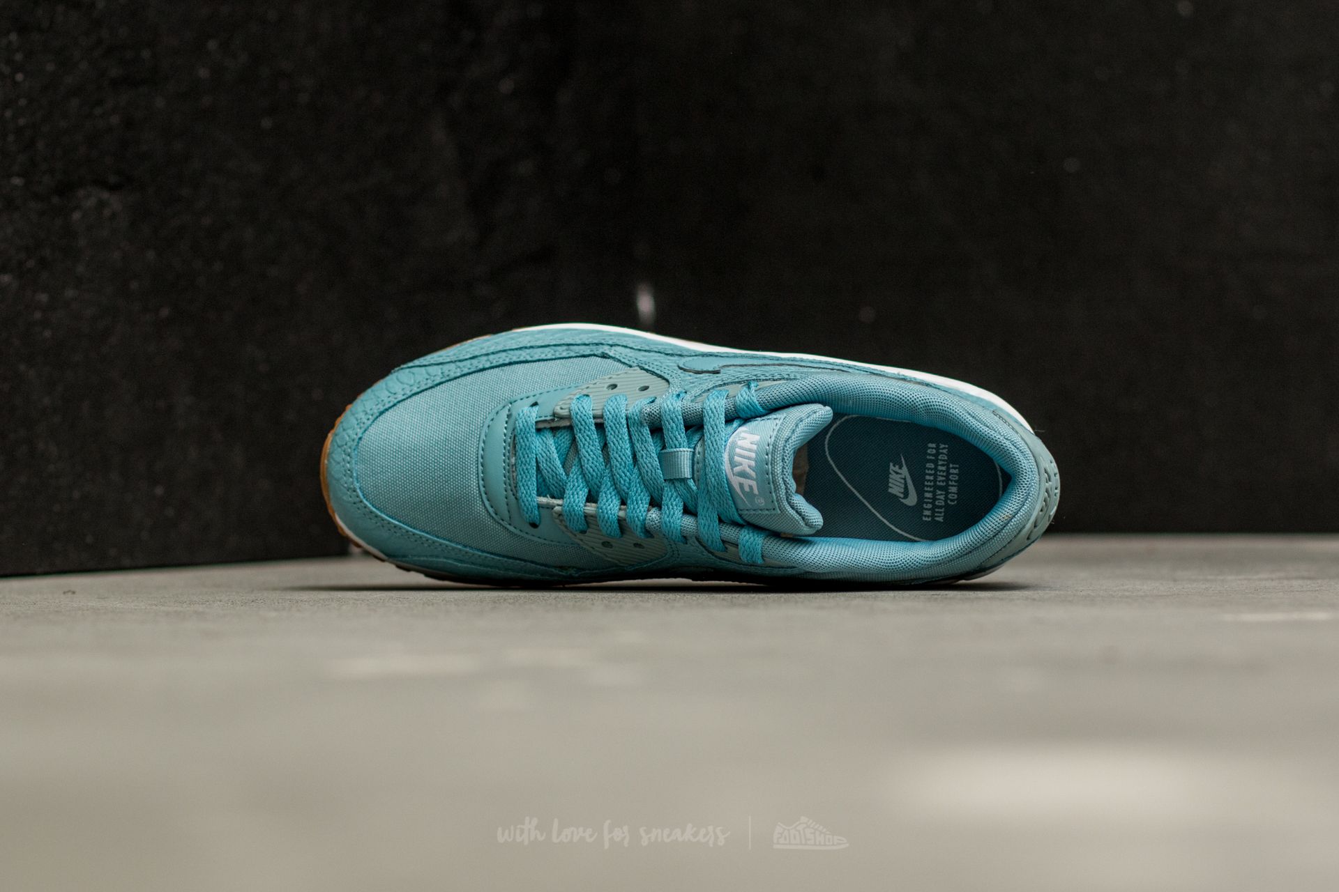 Dámské tenisky a boty Nike Wmns Air Max 90 Premium Mica Blue/ Mica Blue-Gum Yellow