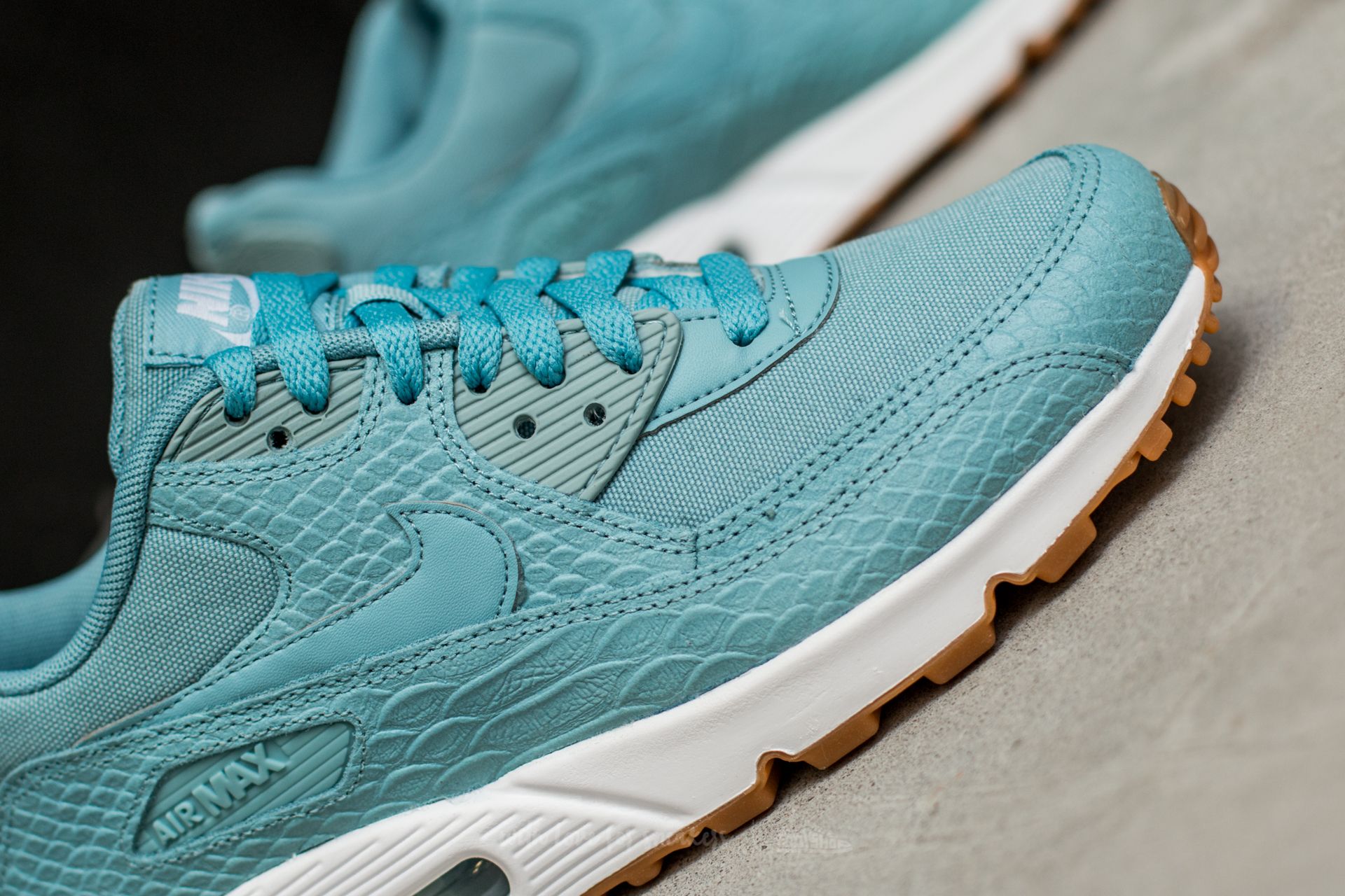 Dámské tenisky a boty Nike Wmns Air Max 90 Premium Mica Blue/ Mica Blue-Gum Yellow