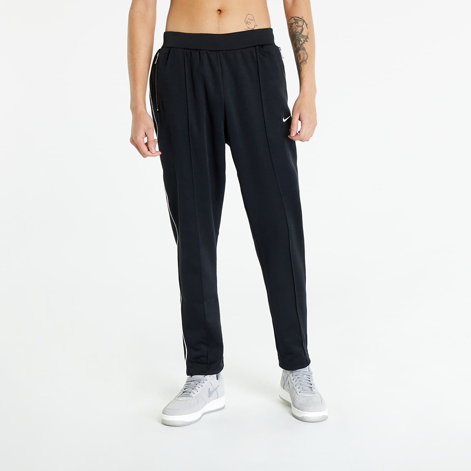 Track pants hotsell black white