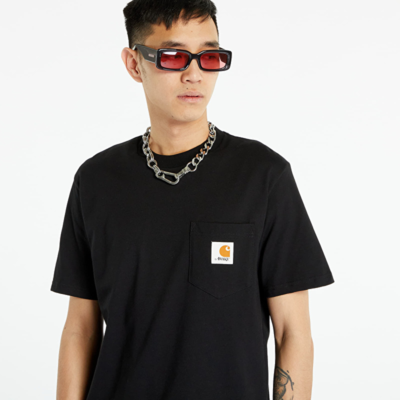 T-shirts Awake NY x Carhartt WIP Pocket T-Shirt Black (AWK-CAR23
