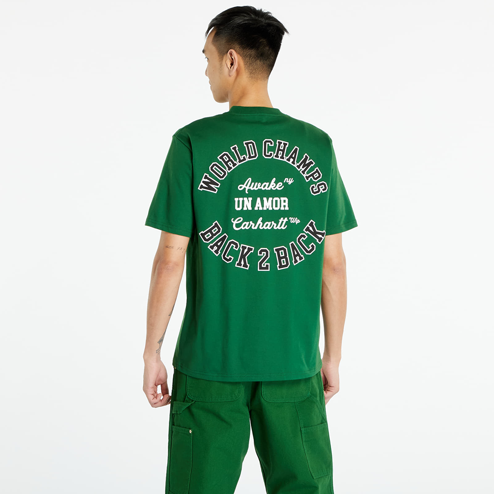 Camisetas Awake NY x Carhartt WIP Pocket T-Shirt Dark Green