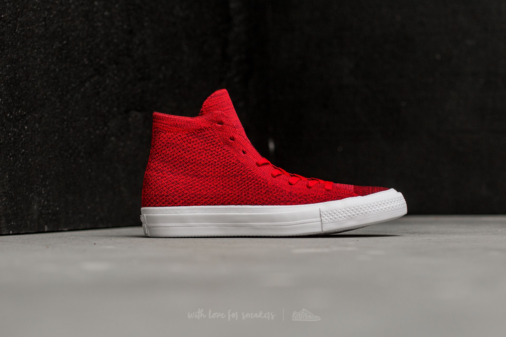 Men's shoes Converse Chuck Taylor All Star II Flyknit Hi Casino/ Deep Burgundy/ White