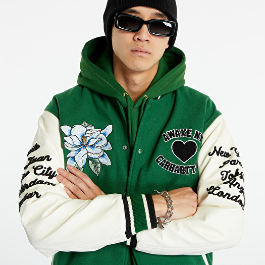 Bomber Jackets Awake NY x Carhartt WIP Teddy Jacket Dark Green