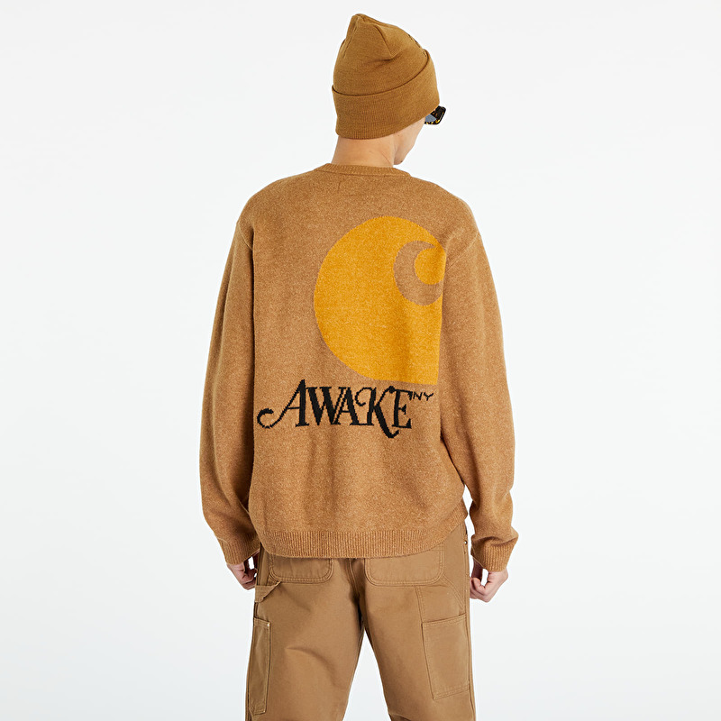 Awake NY x Carhartt WIP Cardigan Hamilton Brown | Footshop