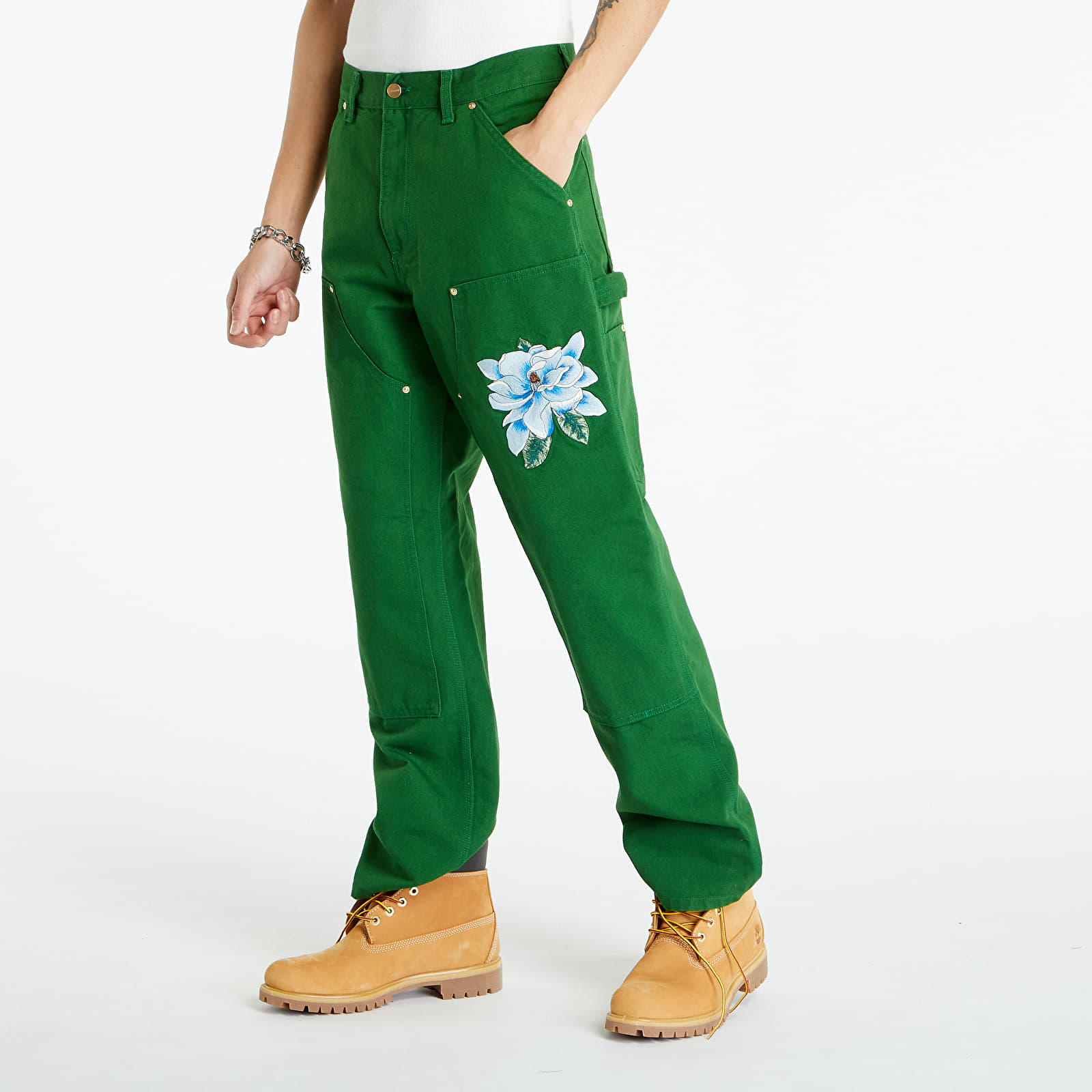 Jeans Awake NY x Carhartt WIP Double Knee Pant Dark Green