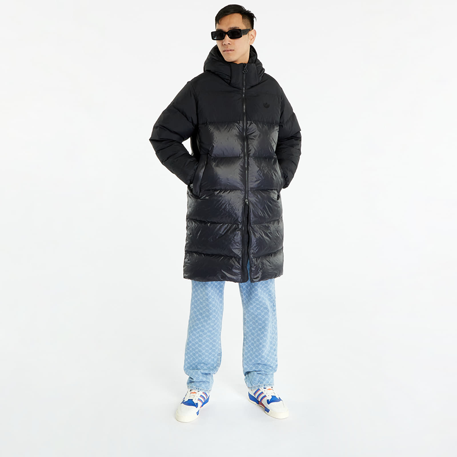 Kabátok adidas Originals Down Regen 3/4 Puffer Jacket Black