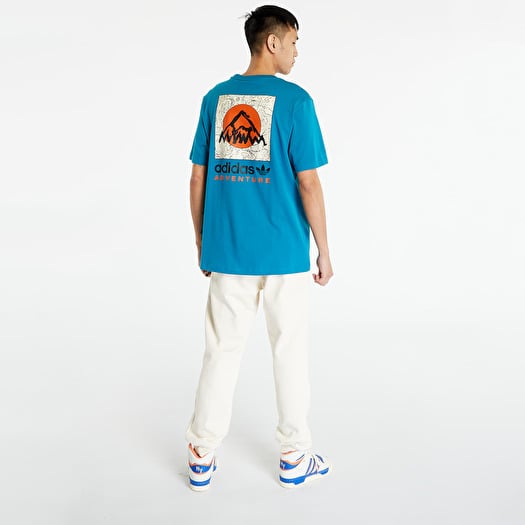 T shirts adidas Originals Adventure Mountain Back Tee Active Teal Footshop