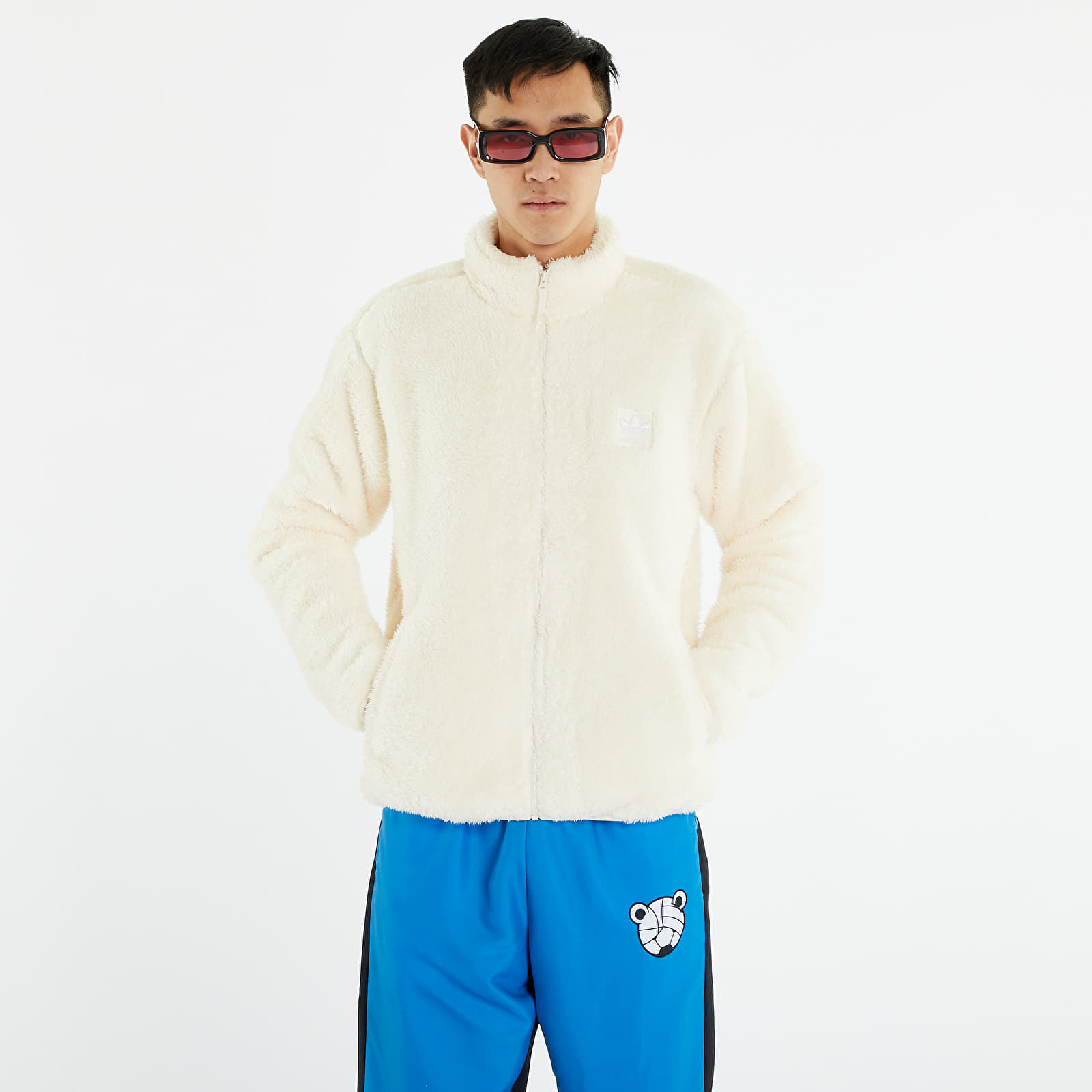 Takit adidas Originals Essentials+  Fluffy Fleece  Jacket Wonder White