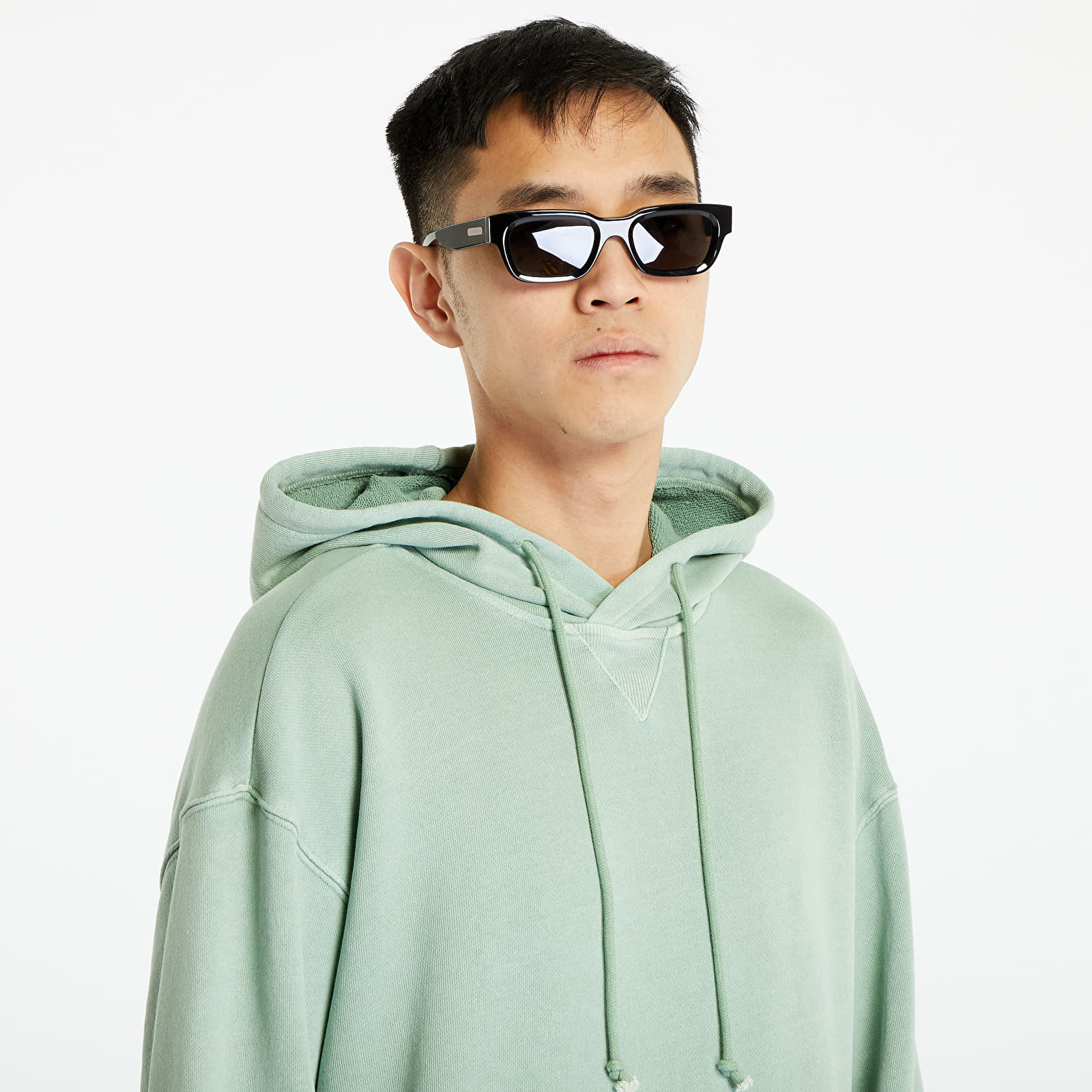 Reebok classic hoodie mens green deals