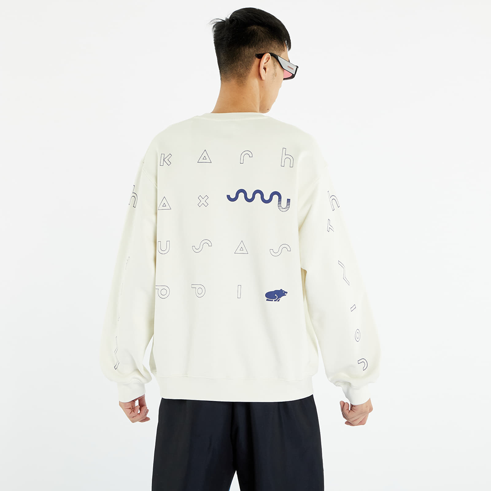 Felpe KARHU x Sassu Kauppi Morphing Sweatshirt Marshmallow/ Blue Print