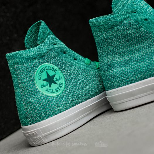Converse all star high x nike flyknit teal cheap