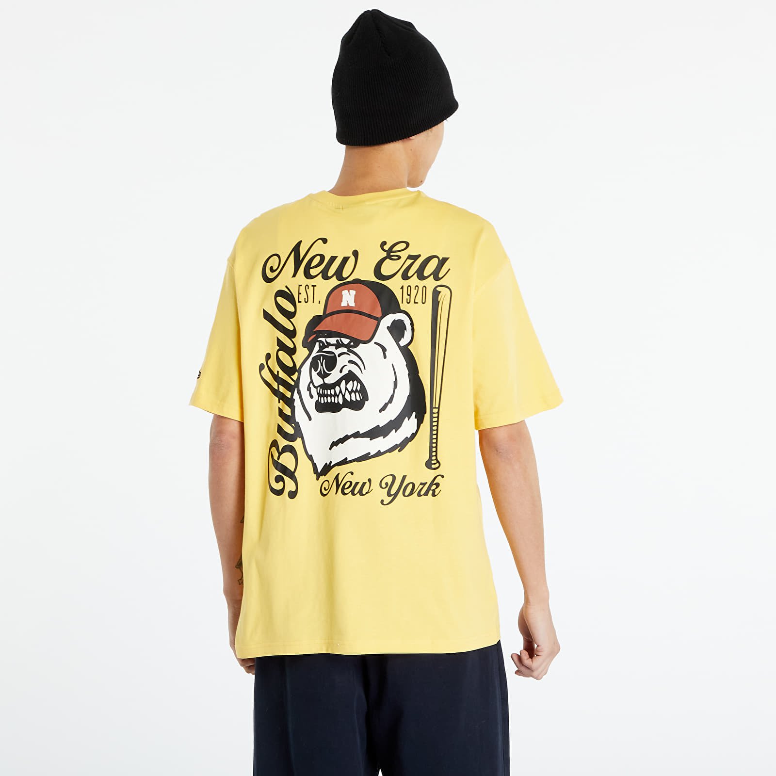T-shirts New Era Heritage Bear Graphic Oversized T-Shirt Dark Yellow