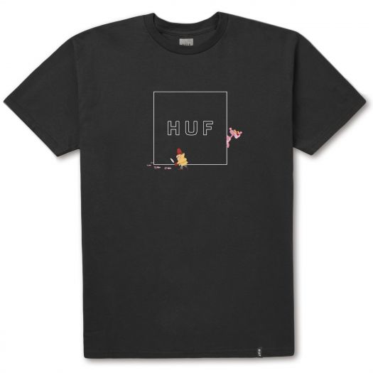 T-shirts HUF x Pink Panther Shortsleeve Box Logo Tee Black