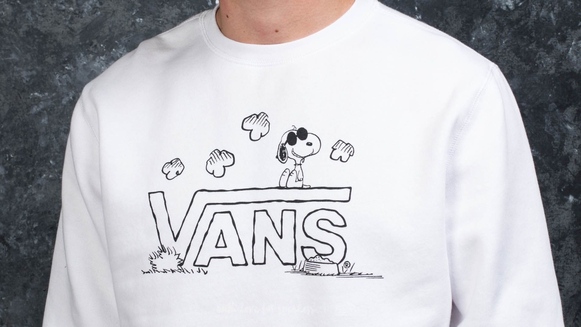 Sudaderas Vans x Peanuts Crew White