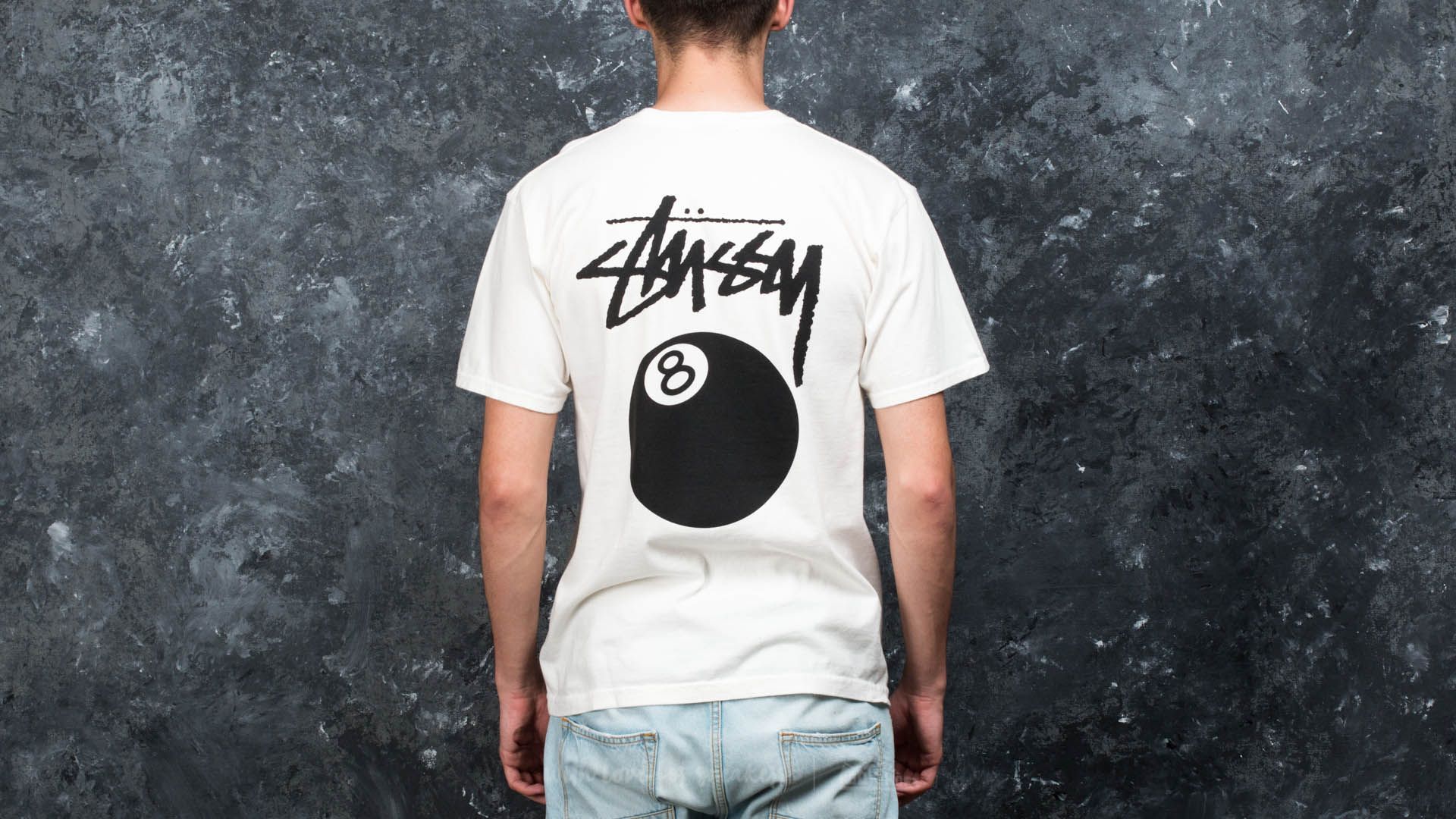Pólók és ingek Stüssy 8 Ball Pigment Dyed Tee Natural