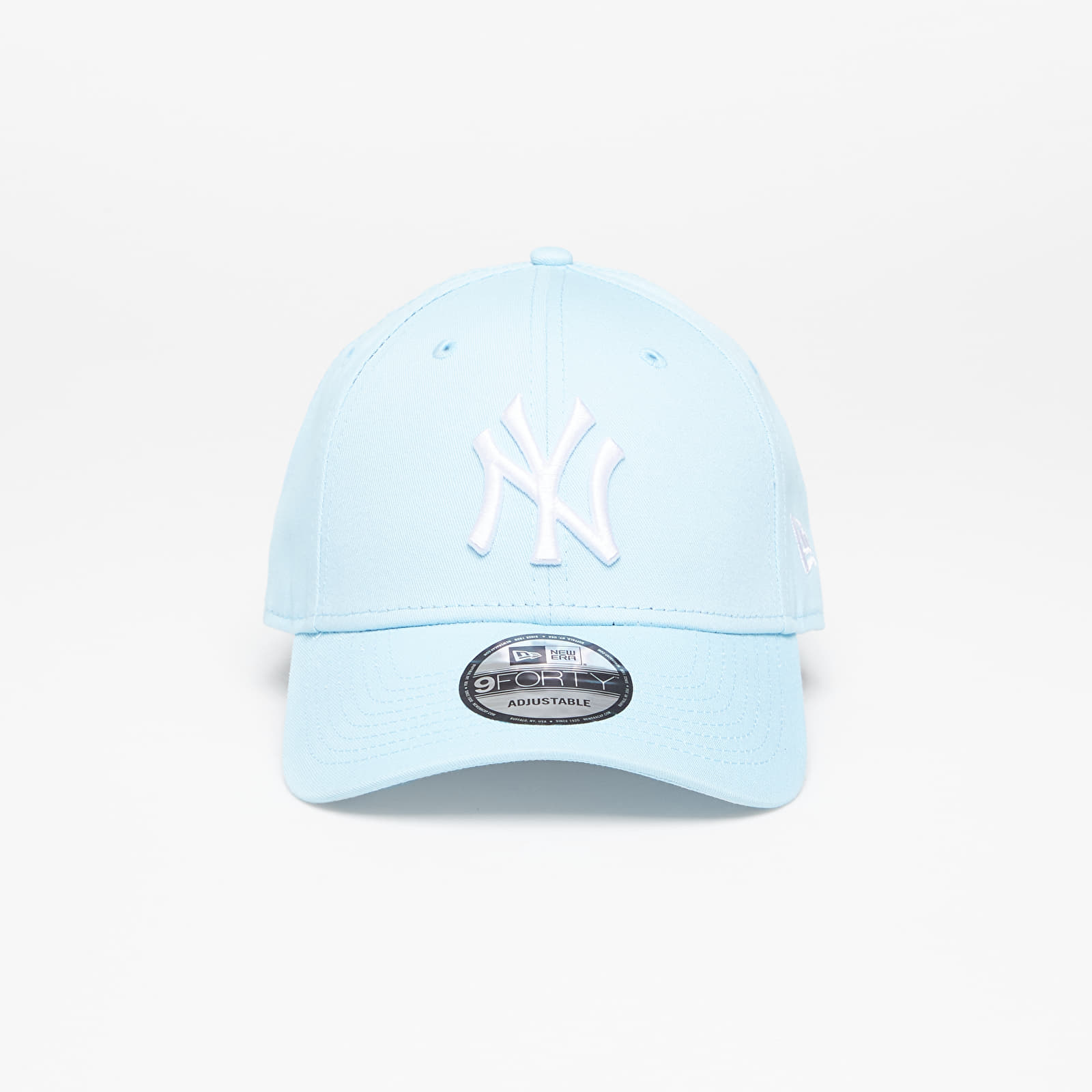 Gorras New Era 940 MLB League Essential 9FORTY New York Yankees Citrus Blue/ Optic White