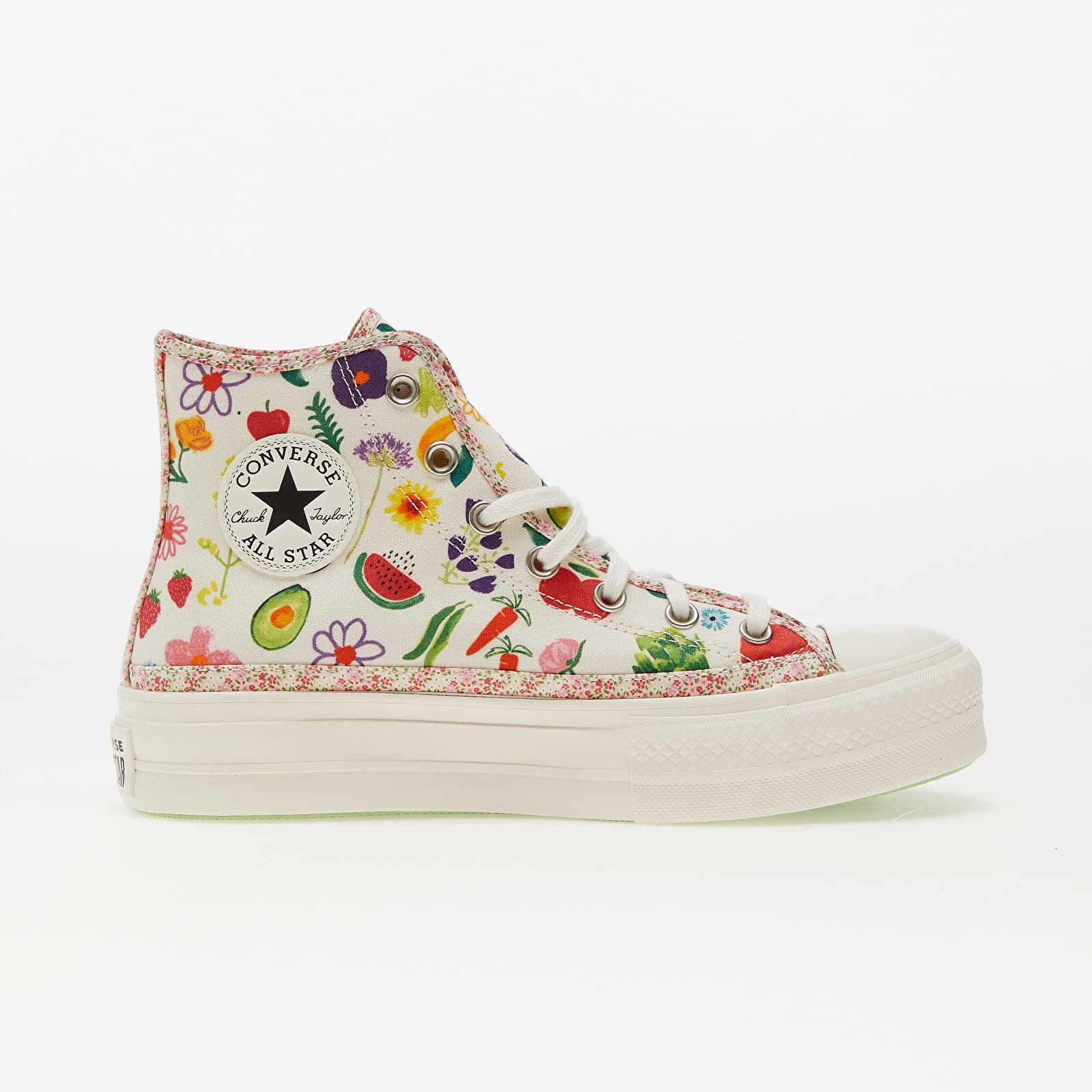 Naiste jalatsid Converse Chuck Taylor All Star Lift Egret/ Egret/ Green Beam
