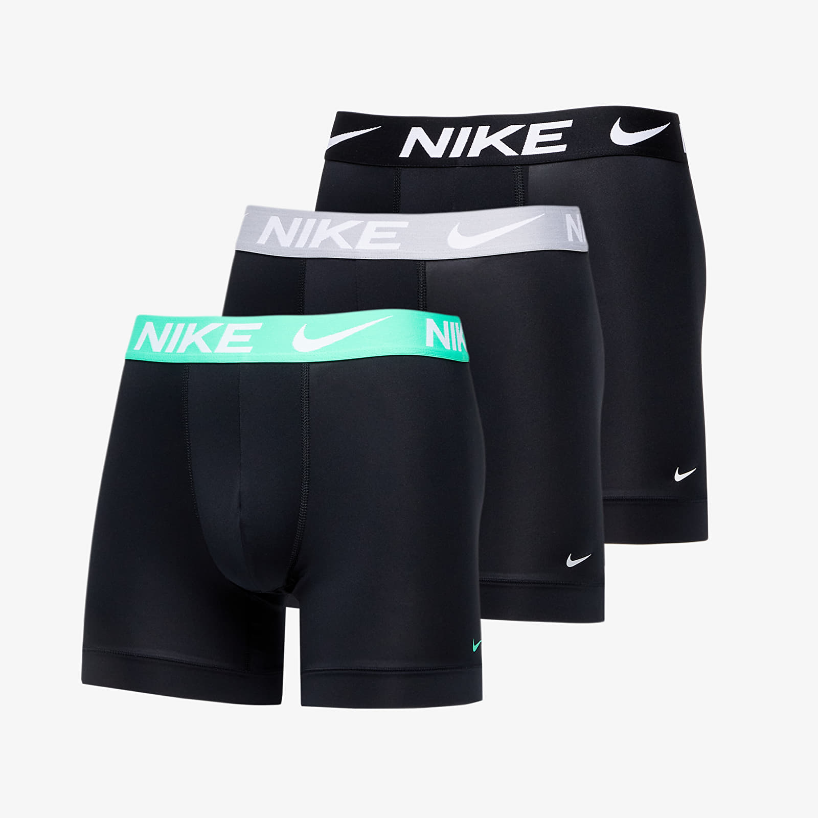 Boxerky Nike Dri-FIT Essential Micro Boxer Brief 3-Pack Black/ Elecalgae/ Grey/ Black/ Black Wb