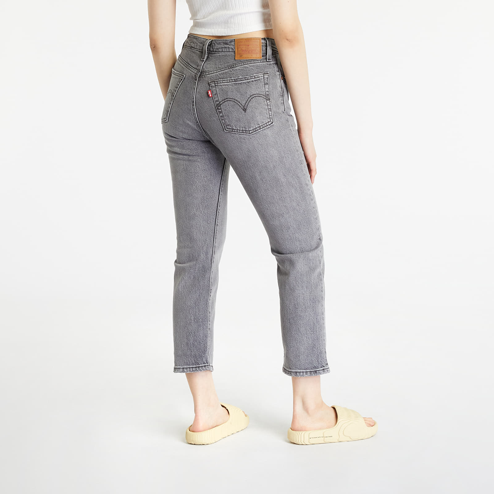Pants and jeans Levi's® 501® Crop Jeans Gray Worn In