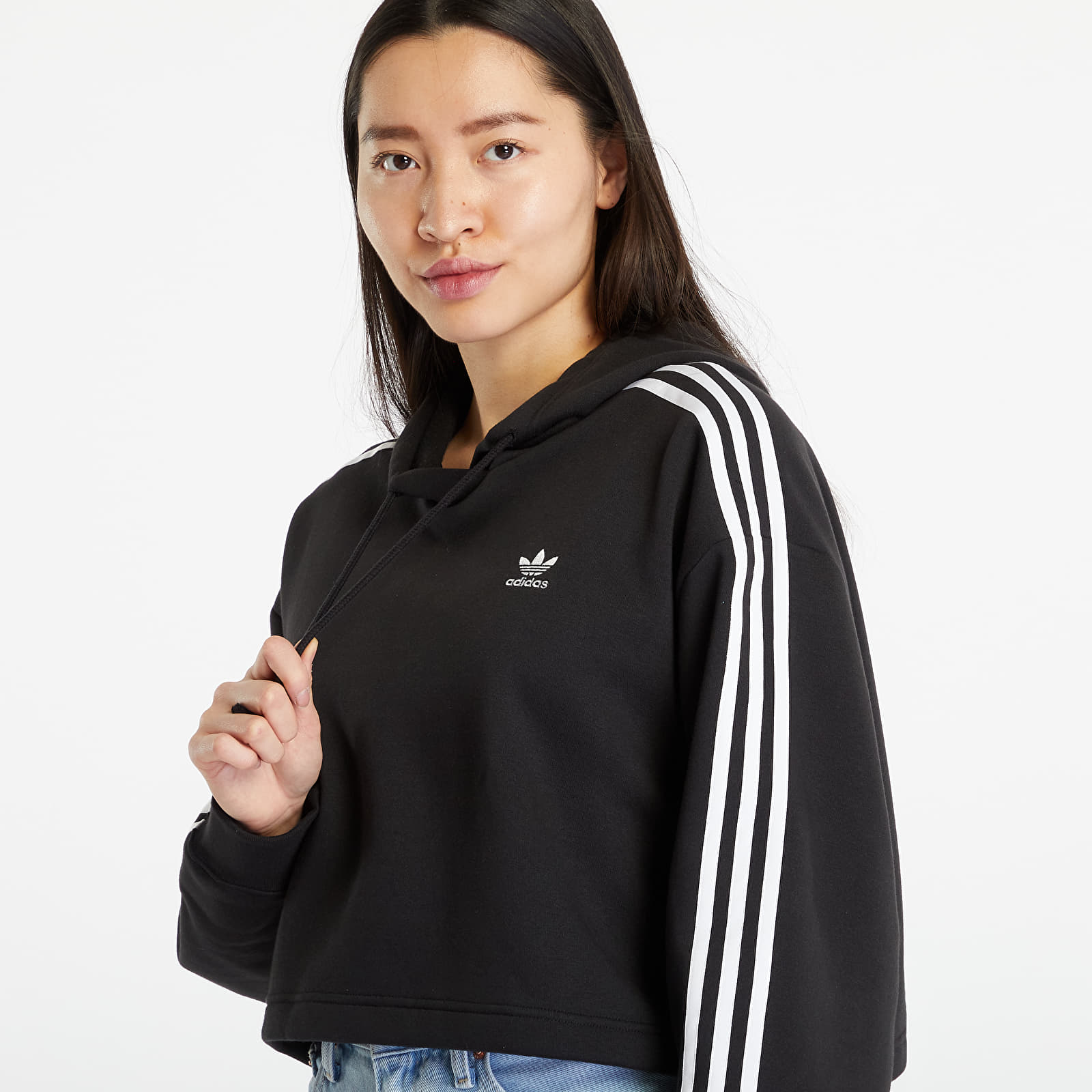 Hoodies e sweatshirts adidas Short Hoodie Black