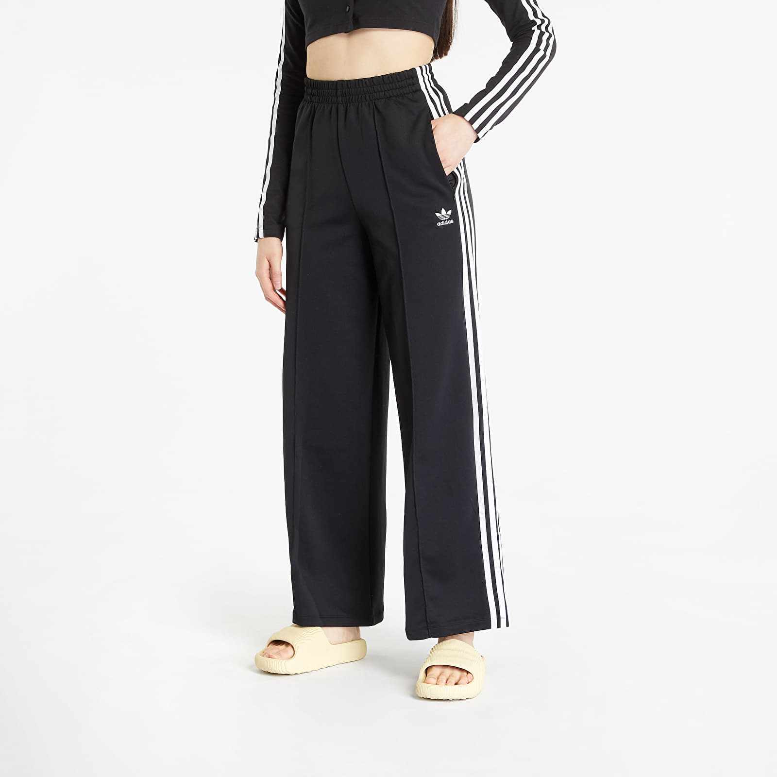 Kelnės adidas Adicolor Classics Wide Leg Pants Black