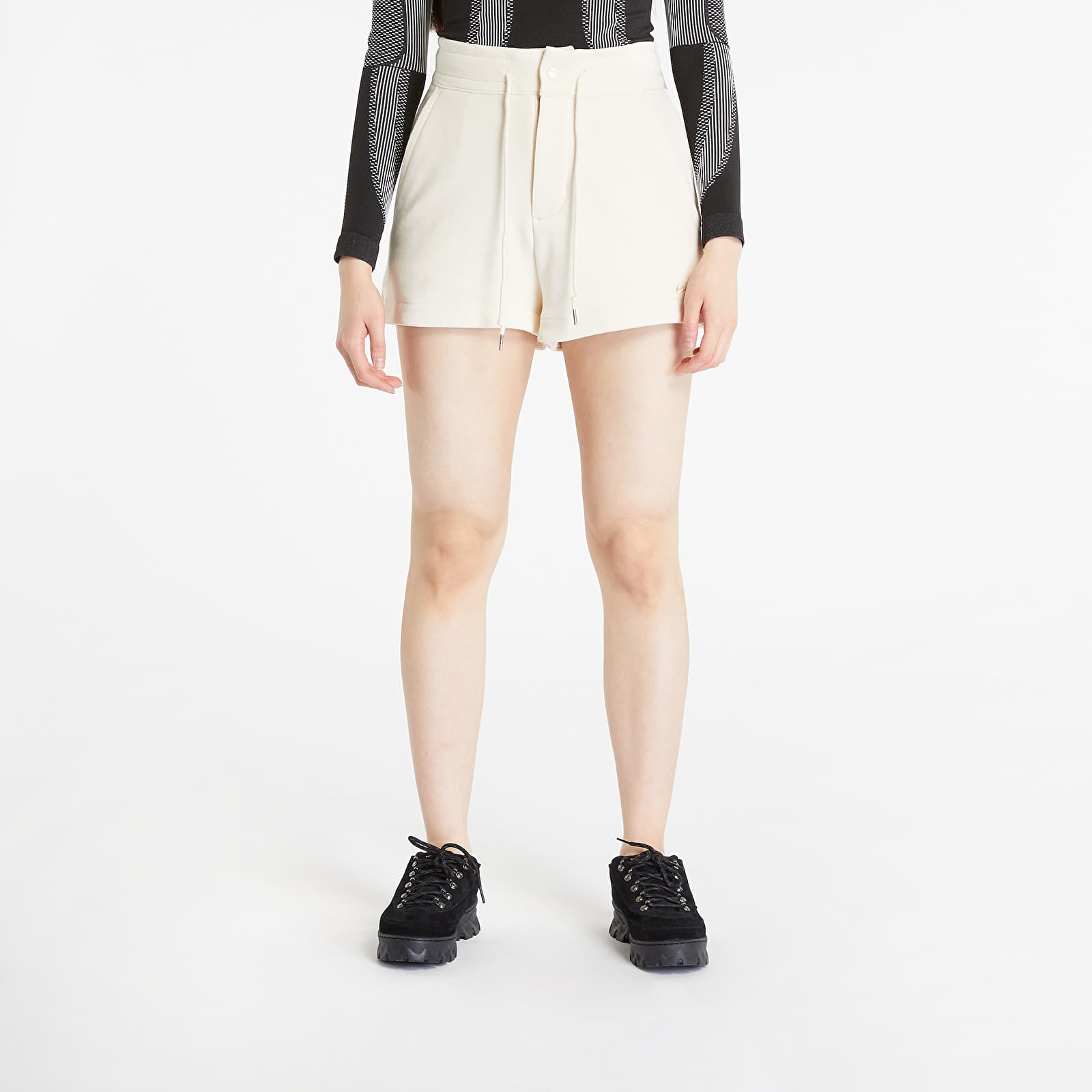Nike - sportswear women's modern french-terry shorts pure/ sesame
