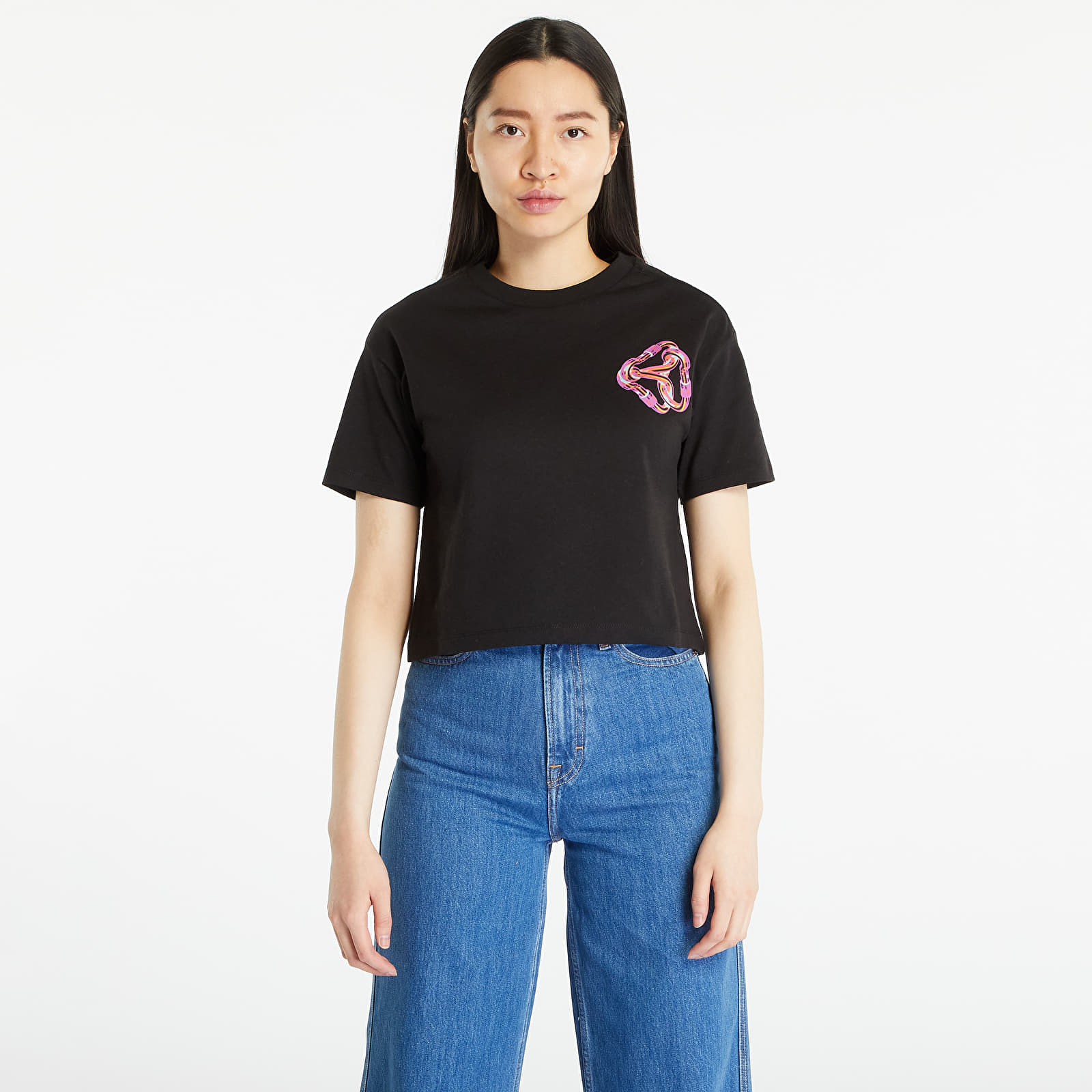 The North Face - women's graphic cropped t-shirt tnf black
