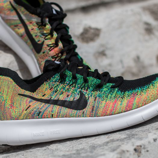 Scarpe uomo Nike Free Run Flyknit 2017 Black/ Black-Blue Lagon