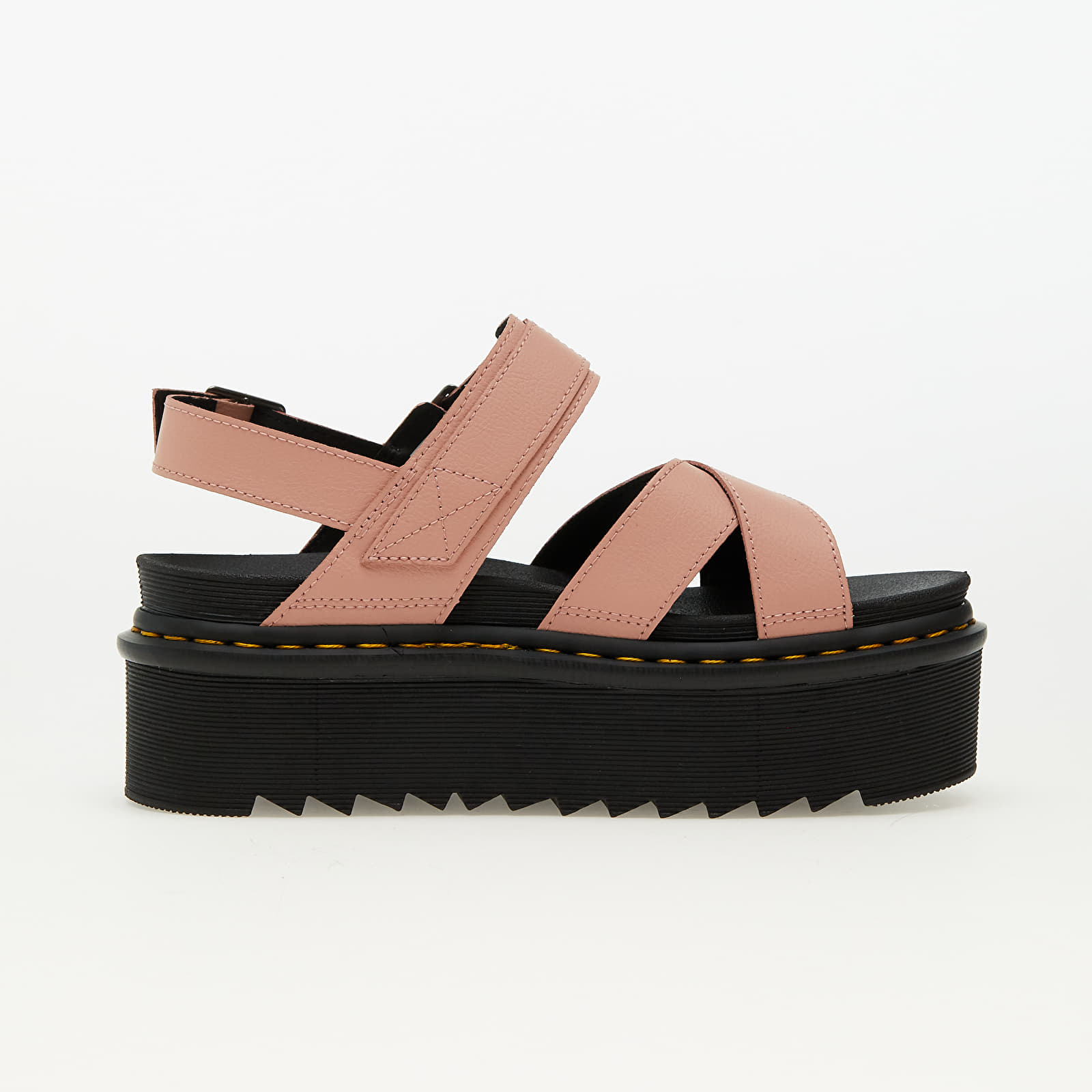 Women's shoes Dr. Martens Voss II Quad Cross Strap Sandal Peach Beige Athena