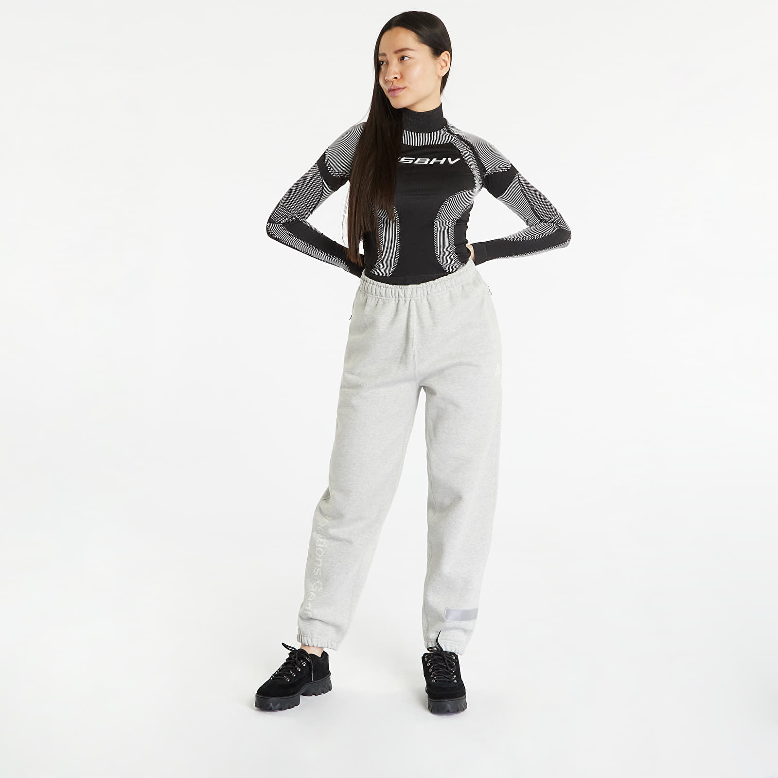 Pantaloni della tuta  Nike ACG Therma-FIT Airora UNISEX Fleece Pants Grey Heather/ Black/ Light Smoke Grey