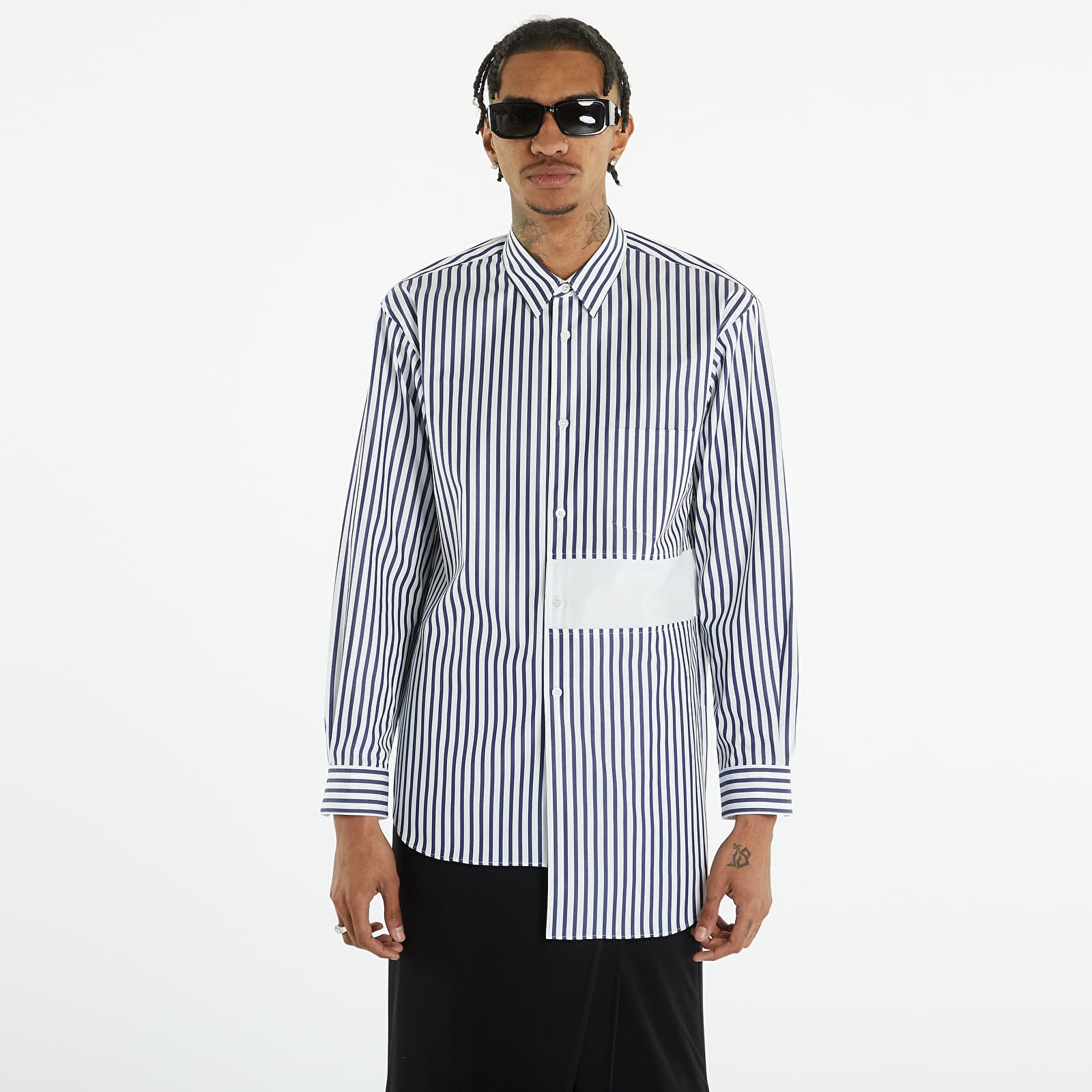 Shirts Comme des Garçons SHIRT Mens Shirt Woven Stripe x White