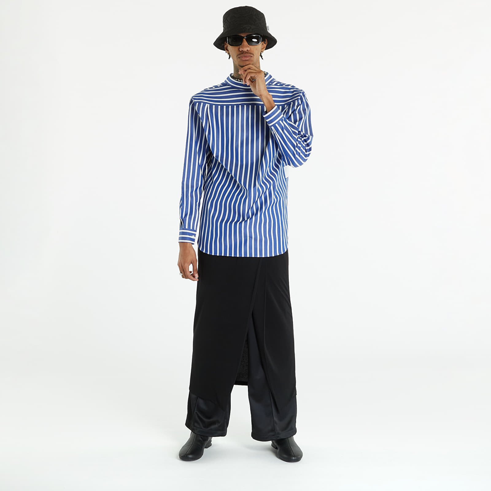 Košile Comme des Garçons SHIRT Mens Shirt Woven Stripe x White