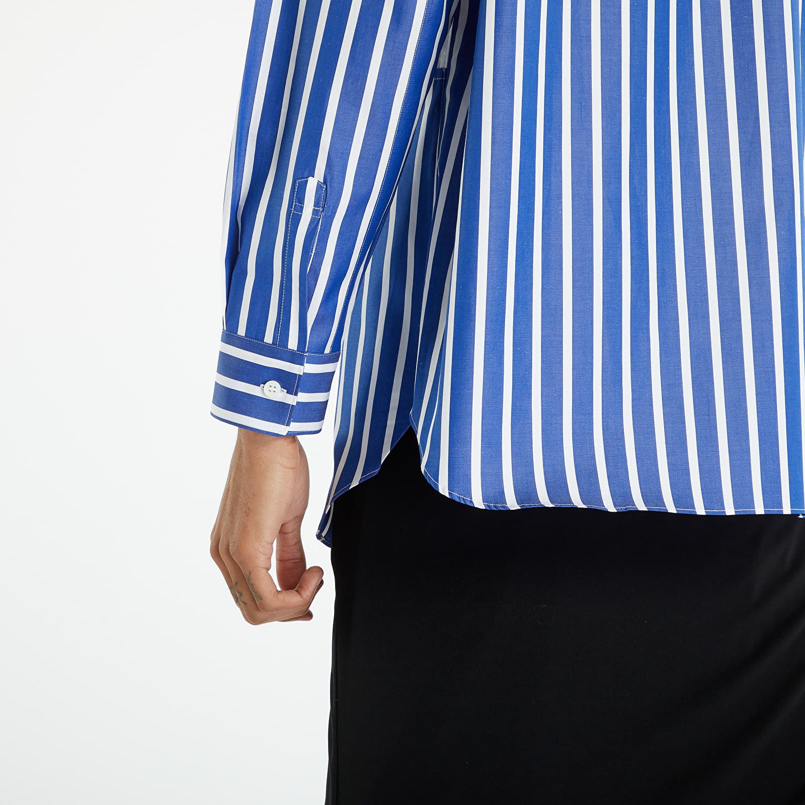 Cămăși Comme des Garçons SHIRT Mens Shirt Woven Stripe x White