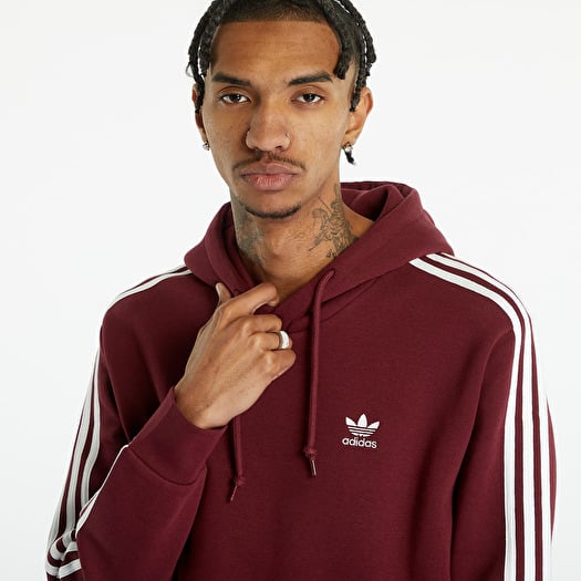 Dark red adidas hoodie store