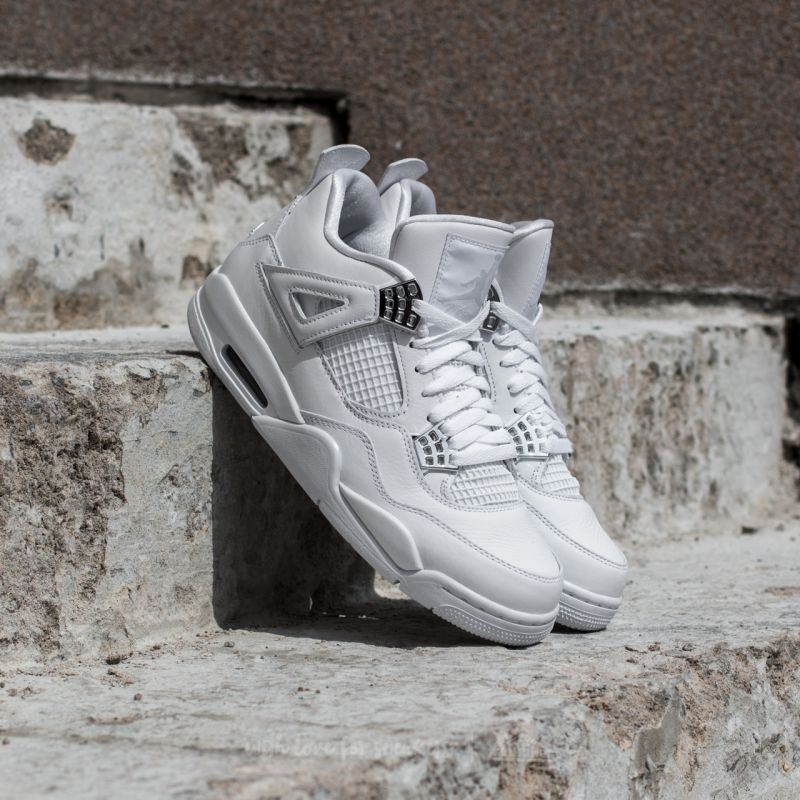 Air Jordan 4 Retro 'Pure Money' White/ Metallic Silver | Footshop