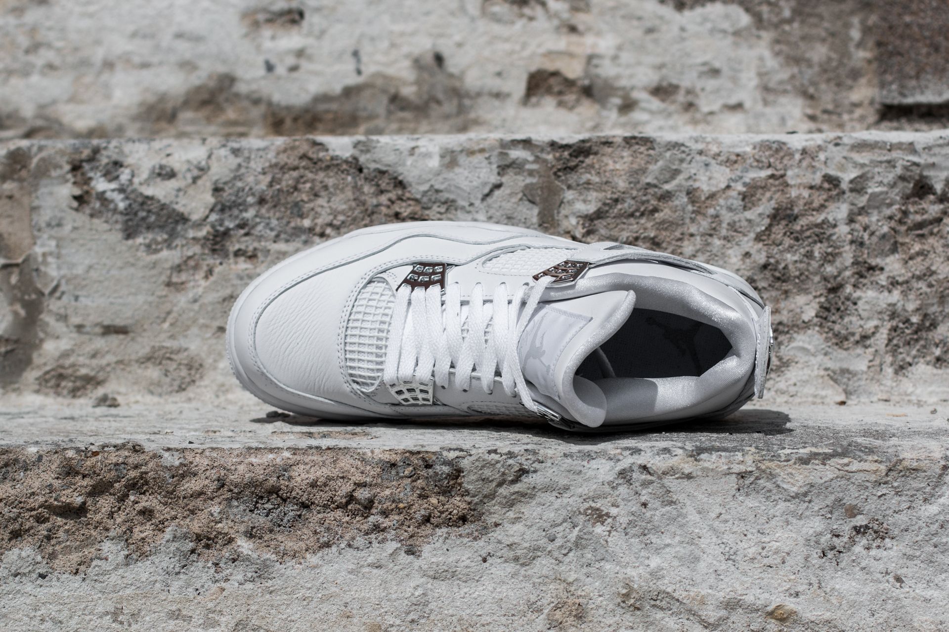 Enkellaarzen voor heren Air Jordan 4 Retro Pure Money White