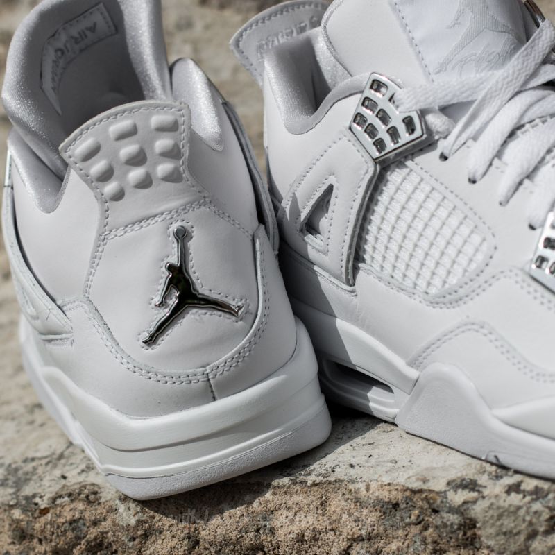 Air Jordan 4 Retro 'Pure Money' White/ Metallic Silver | Footshop
