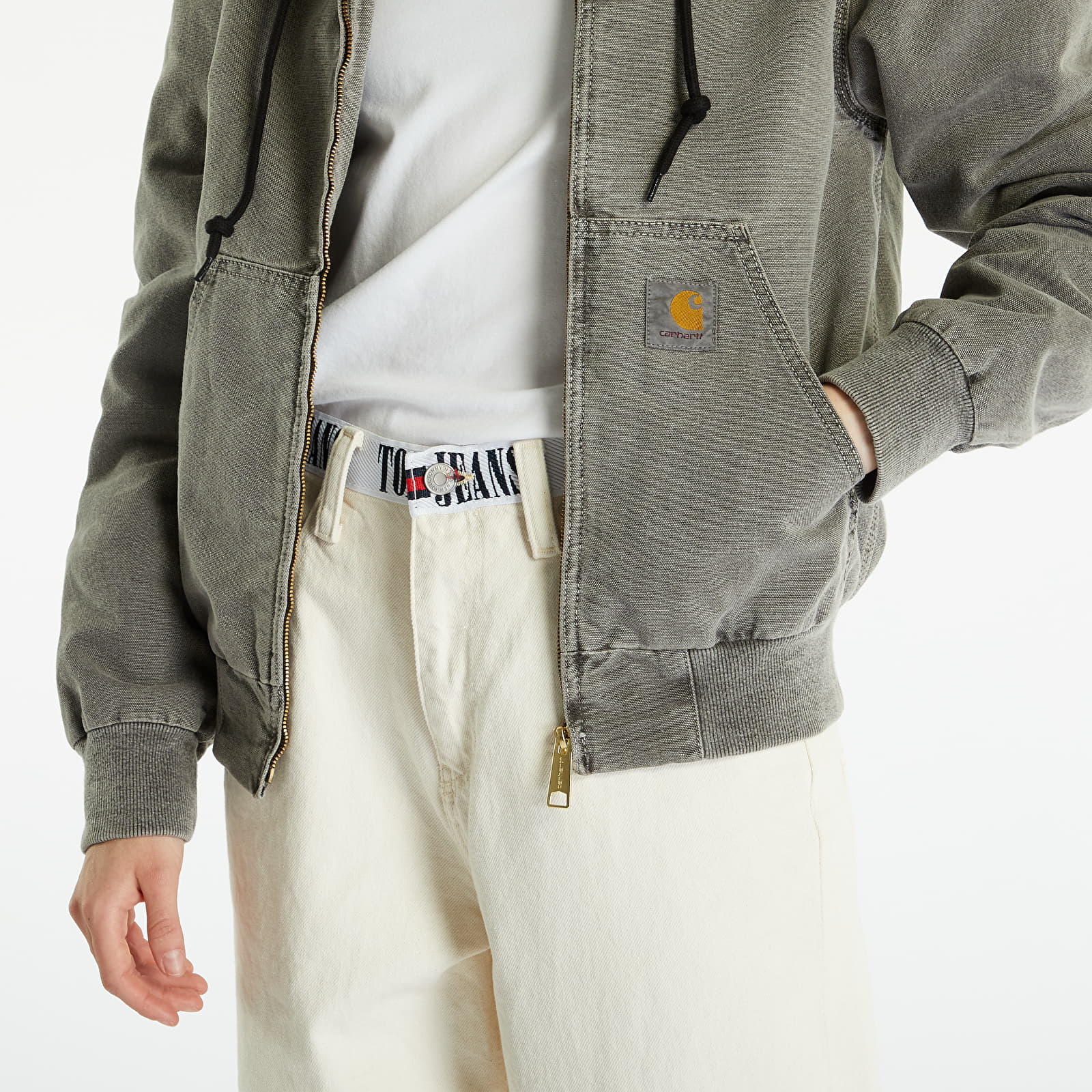 Kabátok Carhartt WIP Active Jacket UNISEX Black Faded