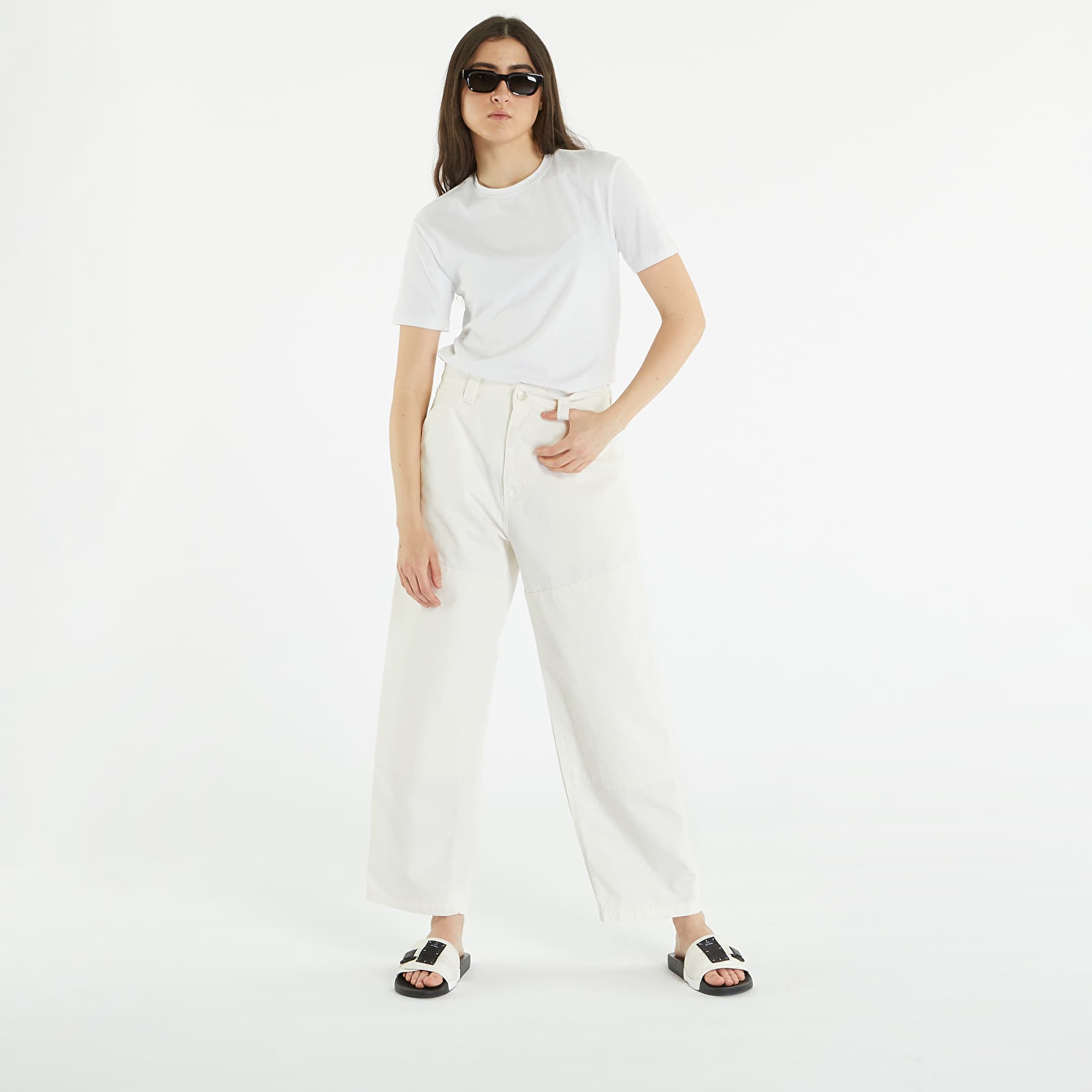Džíny a kalhoty Carhartt WIP Wide Panel Pant UNISEX Wax Rinsed