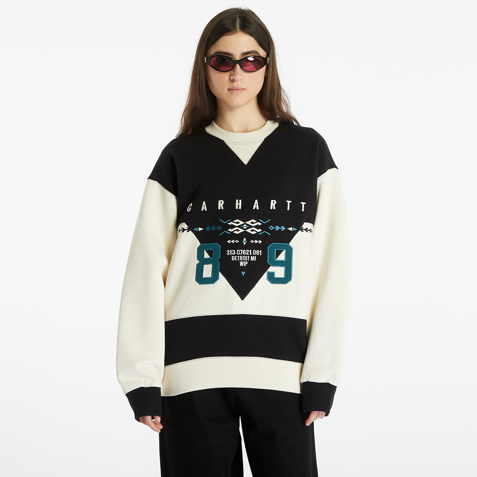 Φούτερ Carhartt WIP Santa Fe Sweatshirt Black/ Natural