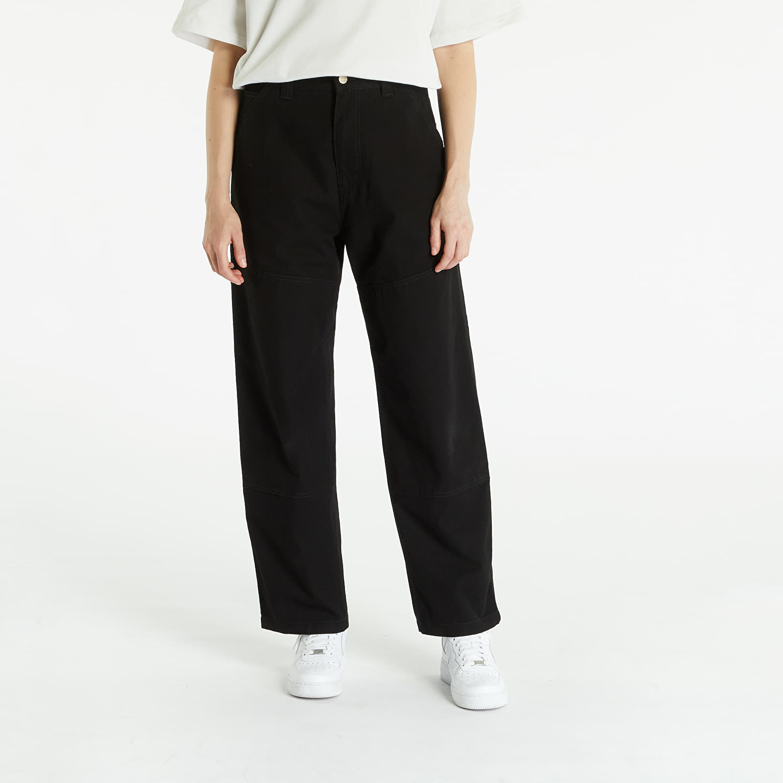 Hosen und Jeans Carhartt WIP Wide Panel Pant Black Rinsed
